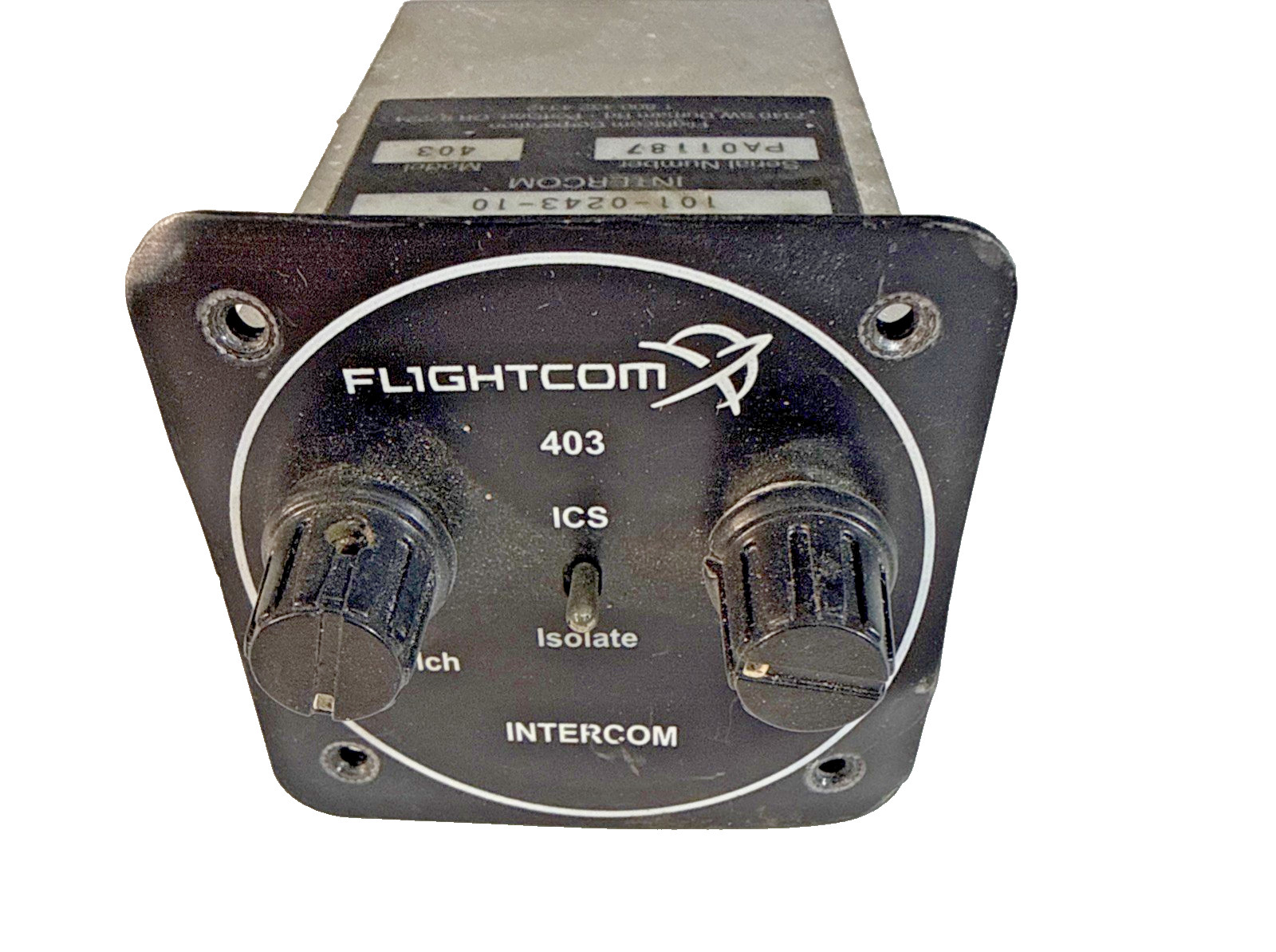 403 Flightcom Aircraft Panel Intercom
