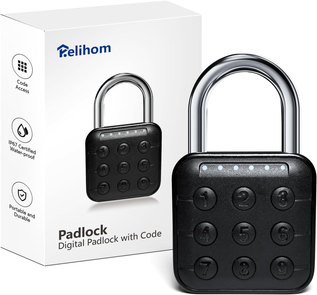 Combination Lock for Locker,  Padlock with Code, Gym Locker Lock, High Security
