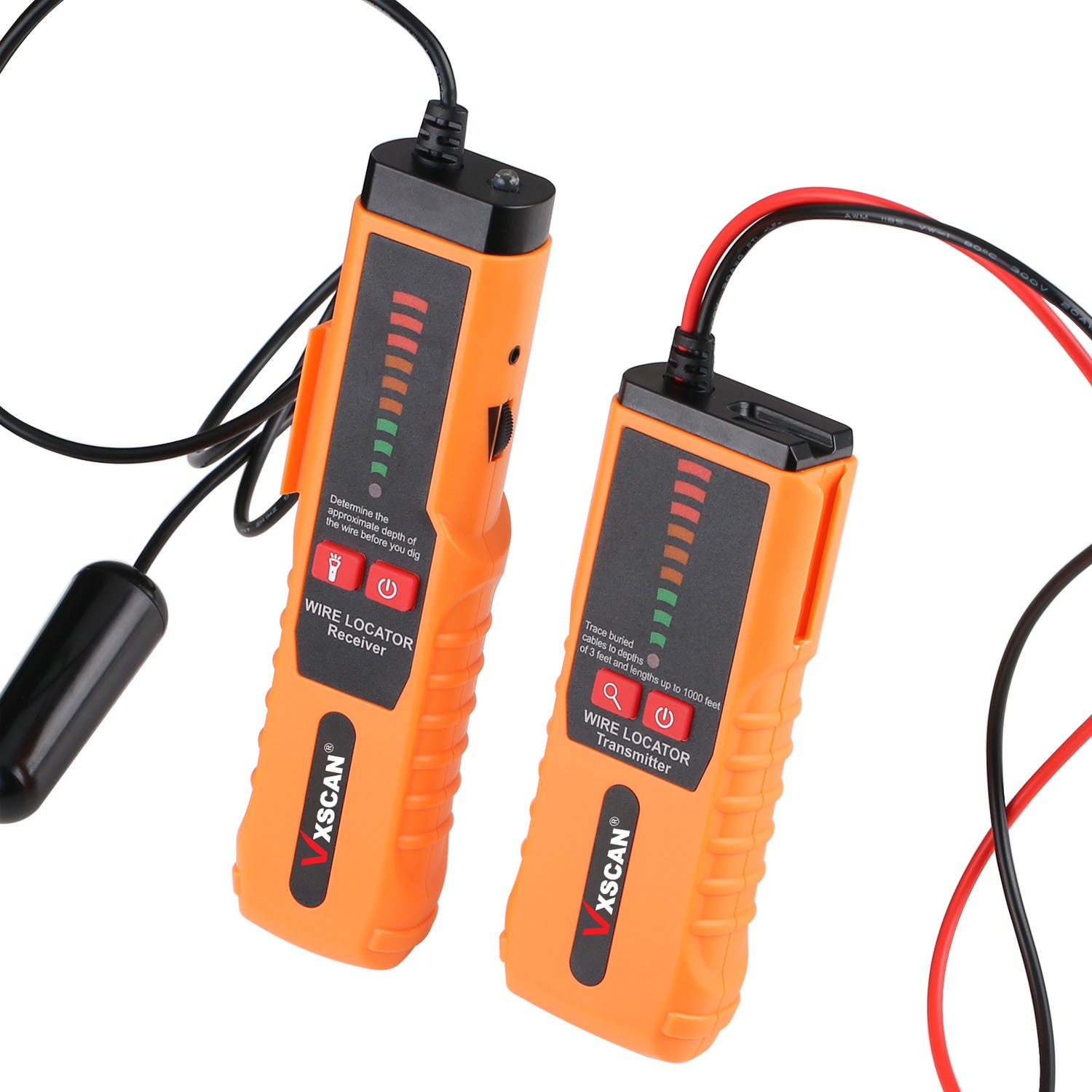 VXSCAN F04 Underground Cable Wire Locator Tracker Lan With Earphone Cable Tester