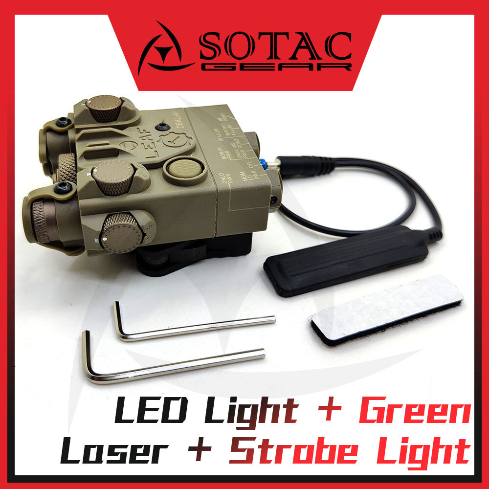 Tactical DBAL-A2 Green Infrared Aiming Laser With White Hunting Strobe Light