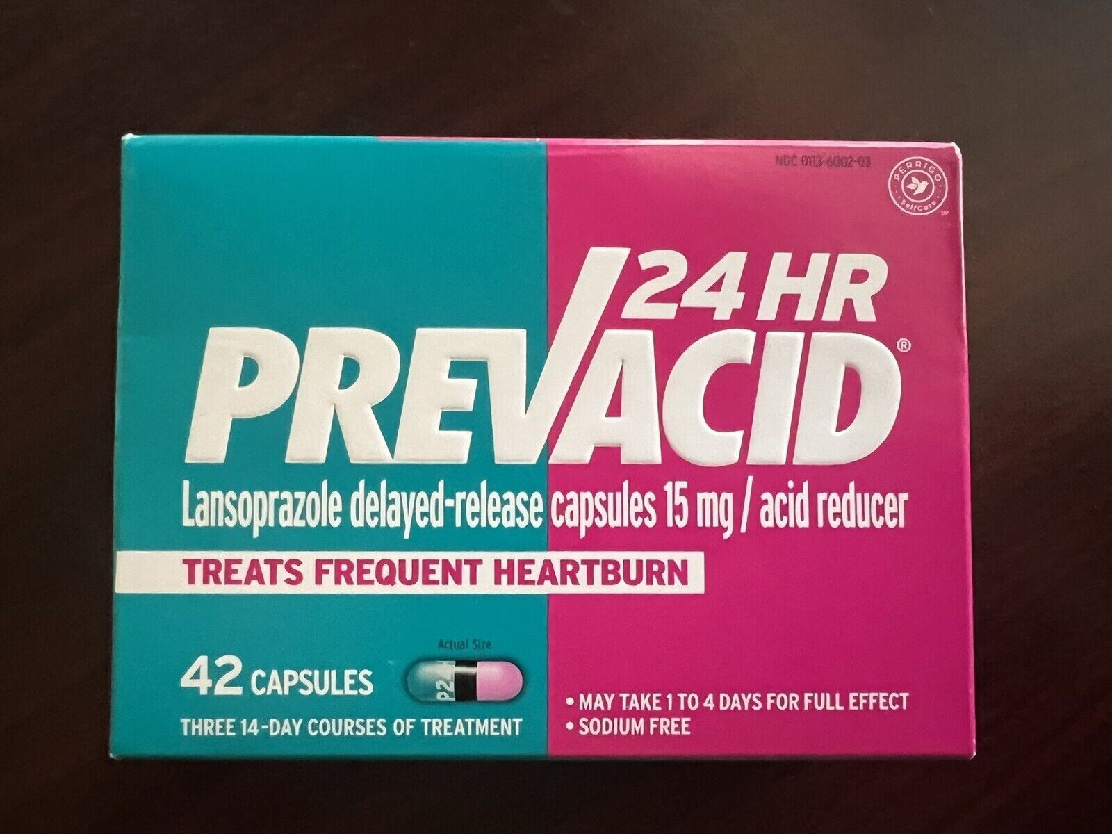 Prevacid 24 Hour Acid Reducer, 15 mg, 42 Capsules, Exp. SEPTEMBER/2026