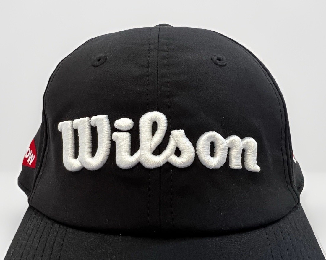 Wilson Black Snapback Hat Junior 97% Polyester 3% Elastane Dow WS Logo