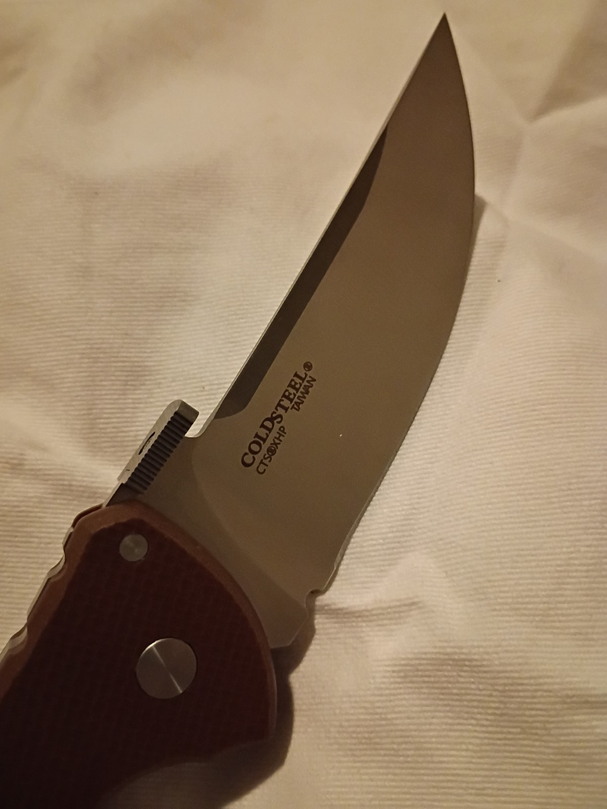 Cold Steel Talwar 4 CTS-XHP Desert Tan G10 Folding Pocket Knife