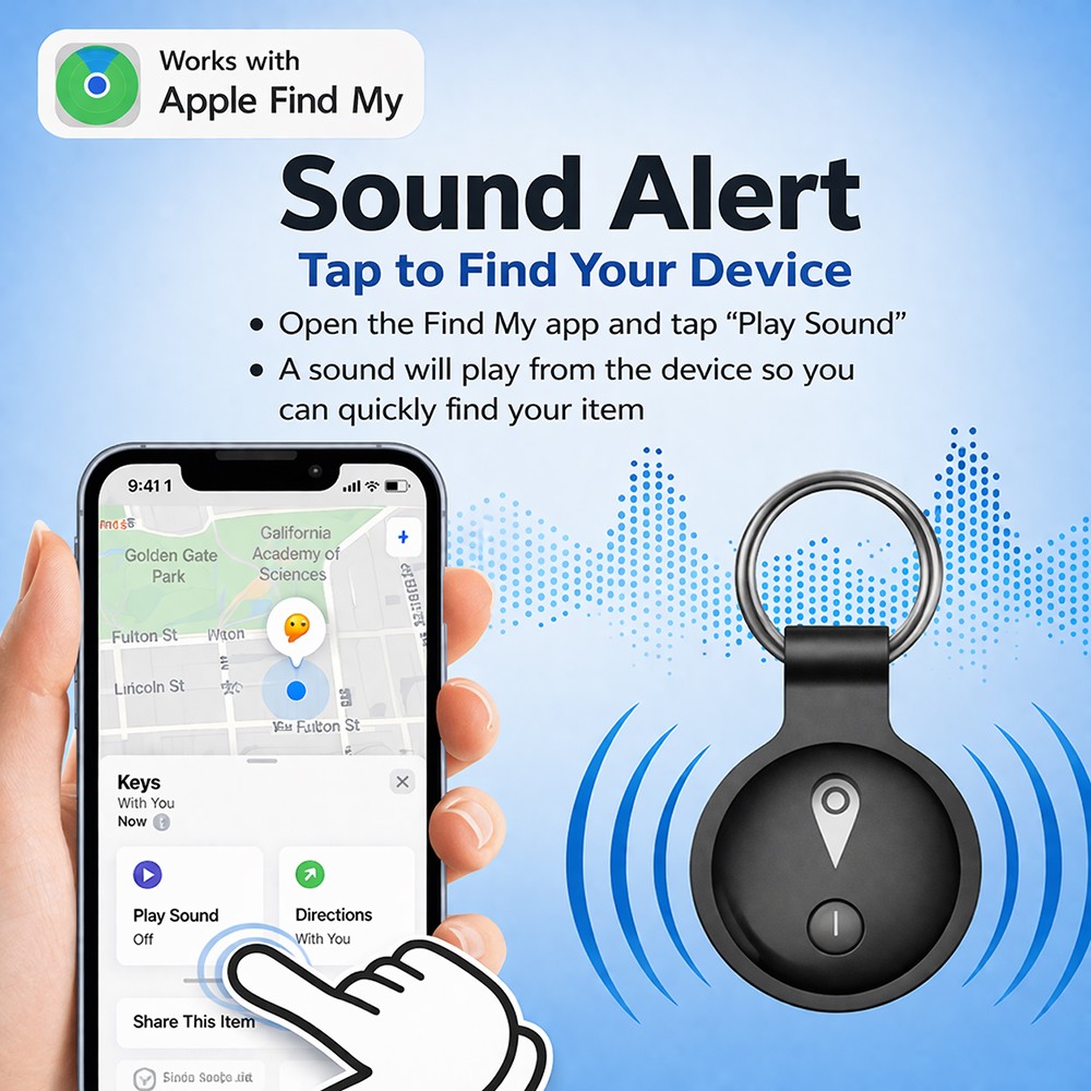 GPS Tracker for Vehicles Magnetic Car Tracking Device Mini Hidden for iPhone/IOS