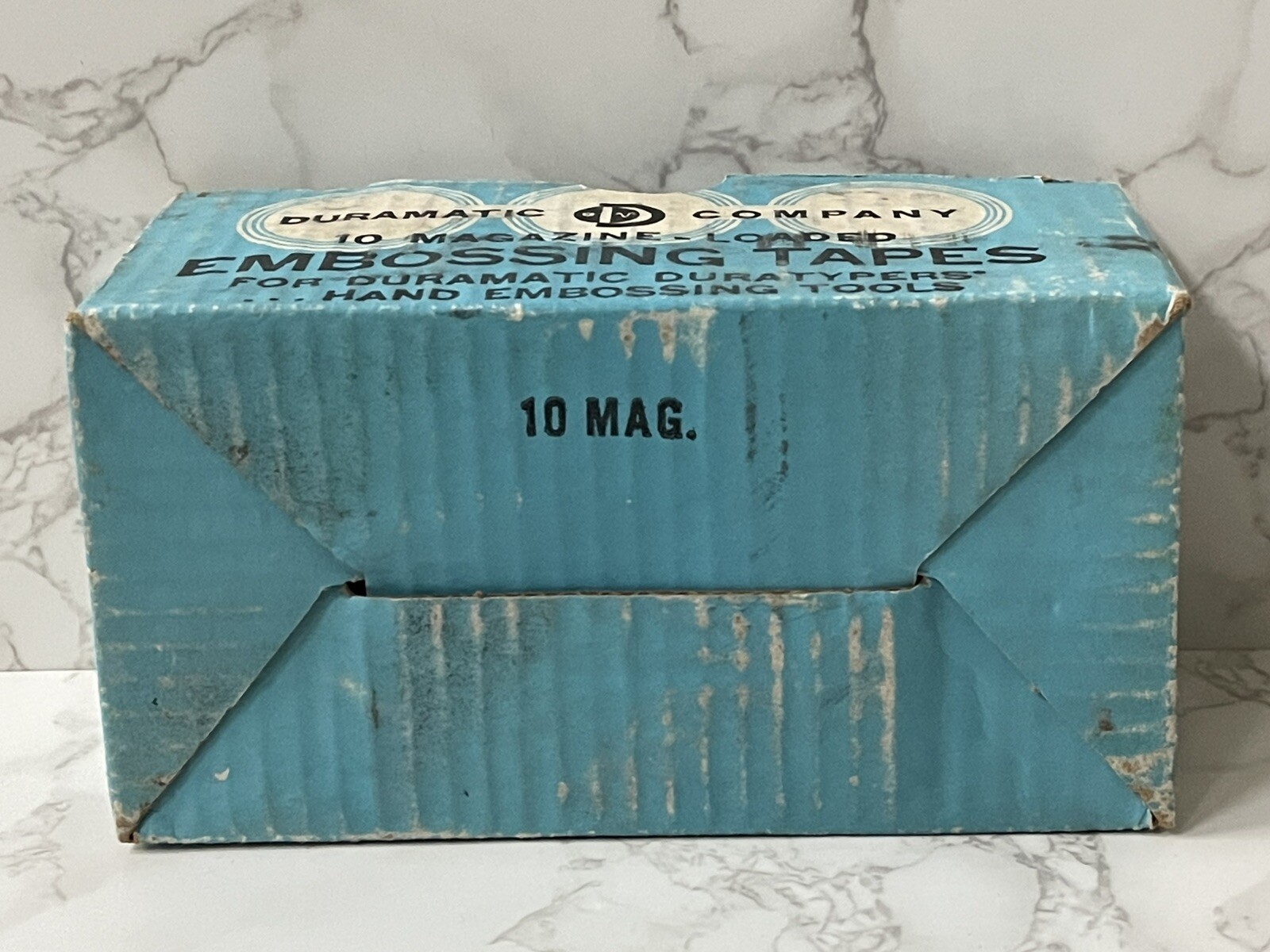 VTG Box of 8 Duramatic Embossing Tapes Red 401 M