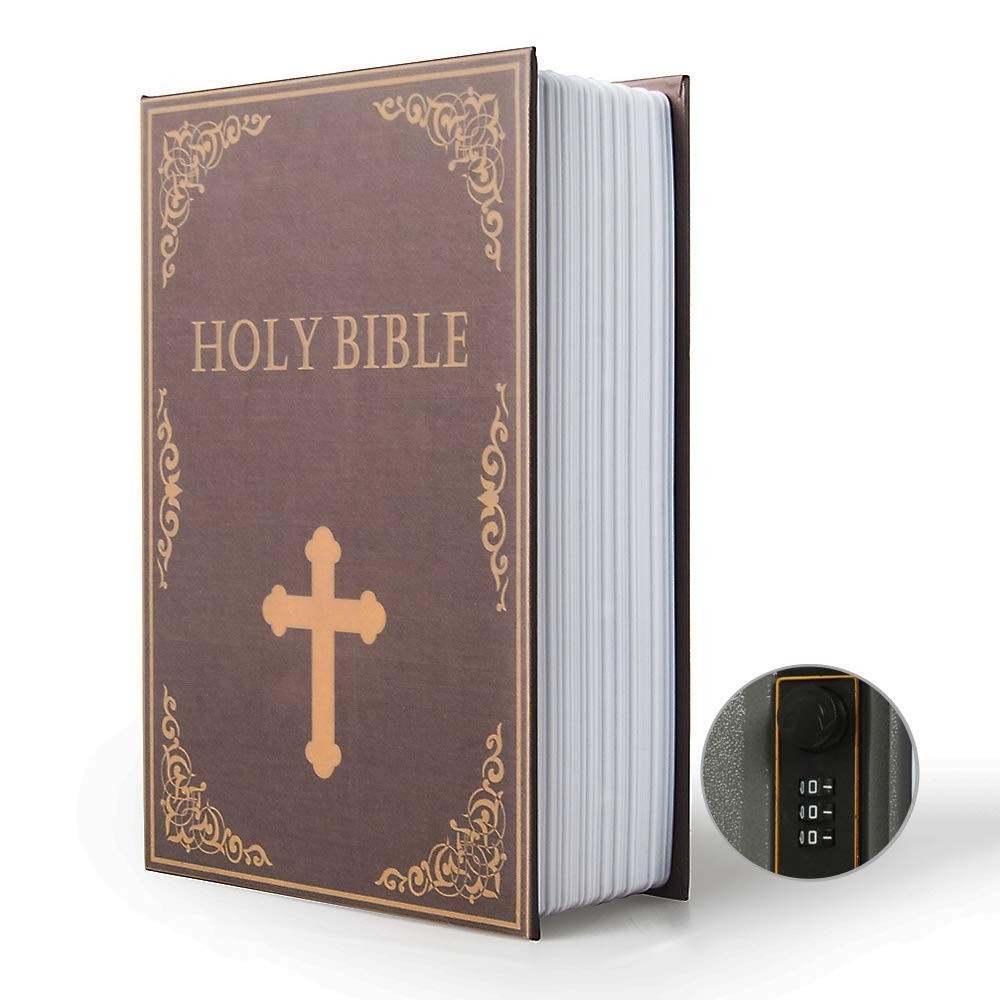 Small Sized Diversion Book Safe Storage Box, Dictionary Secret Safe Can with ...