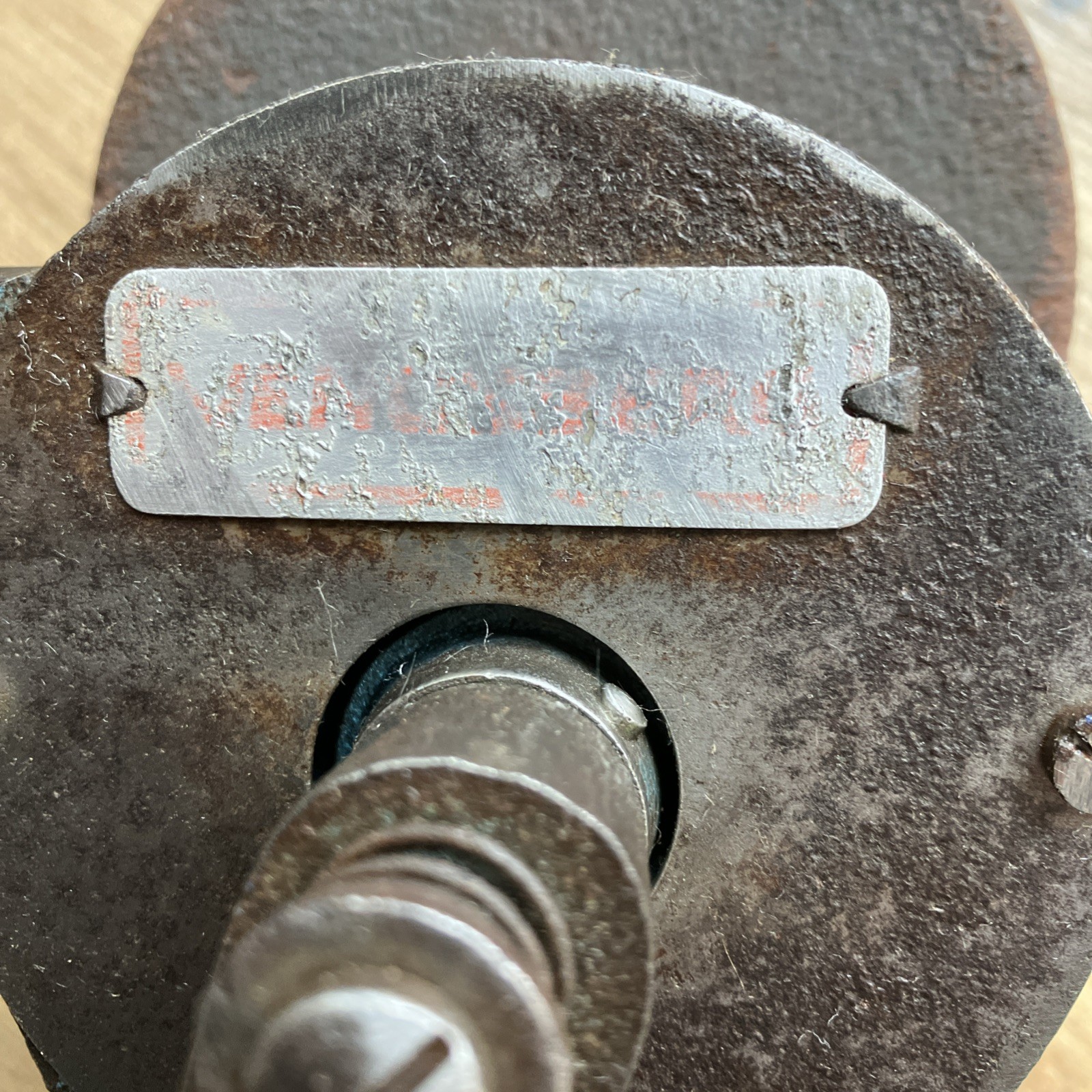 vintage iron hand cranked grinder