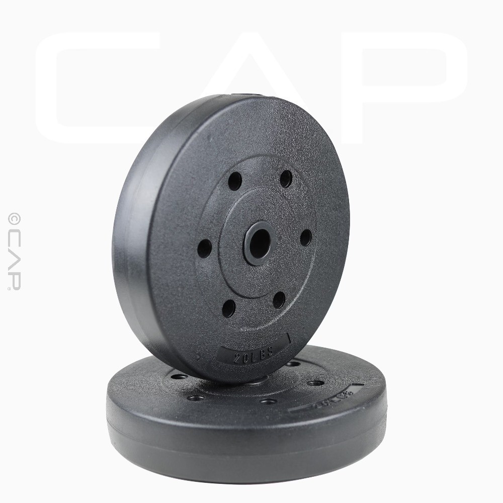 Standard Vinyl Weight Plate Set, 40 lb (20 lb x 2)