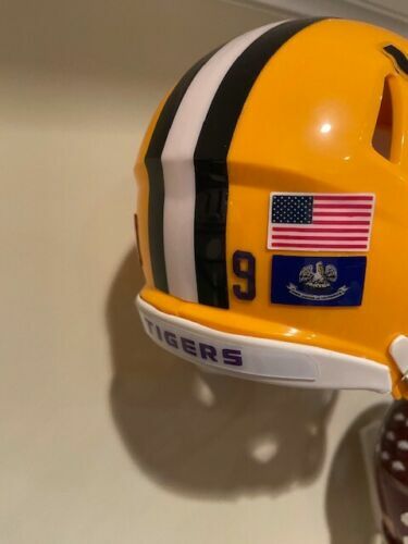 LSU TIGERS MINI HELMET NUMBER DECALS- DARK PURPLE OR DARK NAVY - 3M 20MIL