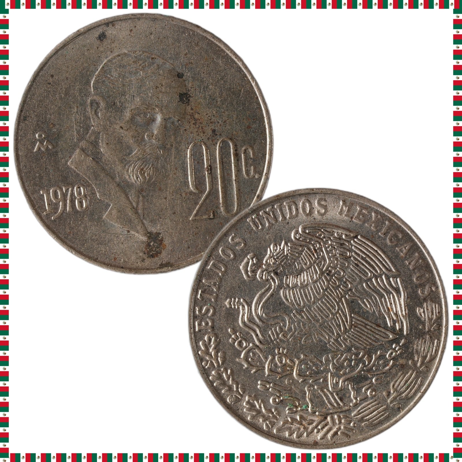 Mexico - 20 Centavos - 1978 - KM#442