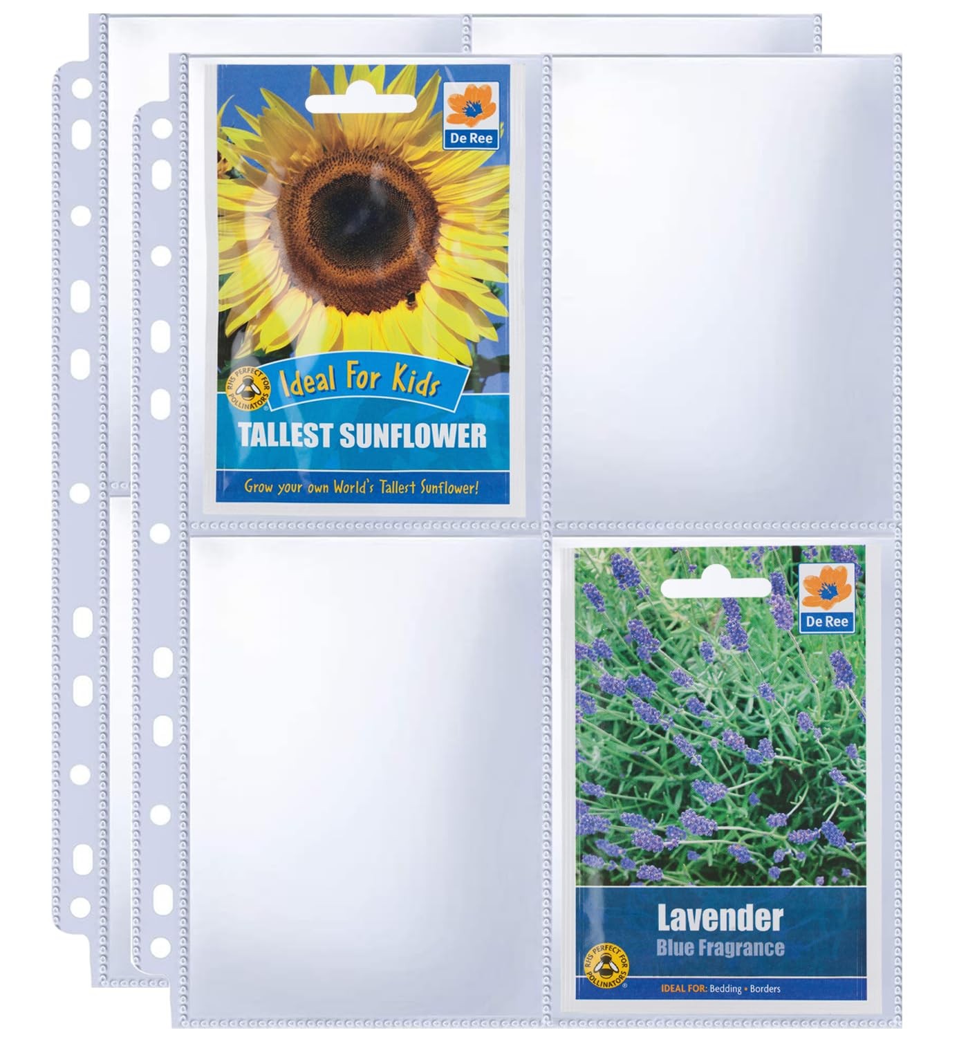 240 Pockets 3.5x5” Seed Packet Sleeves, 30 Pack 3.5x5 inch, 30 Pcs Sleeves
