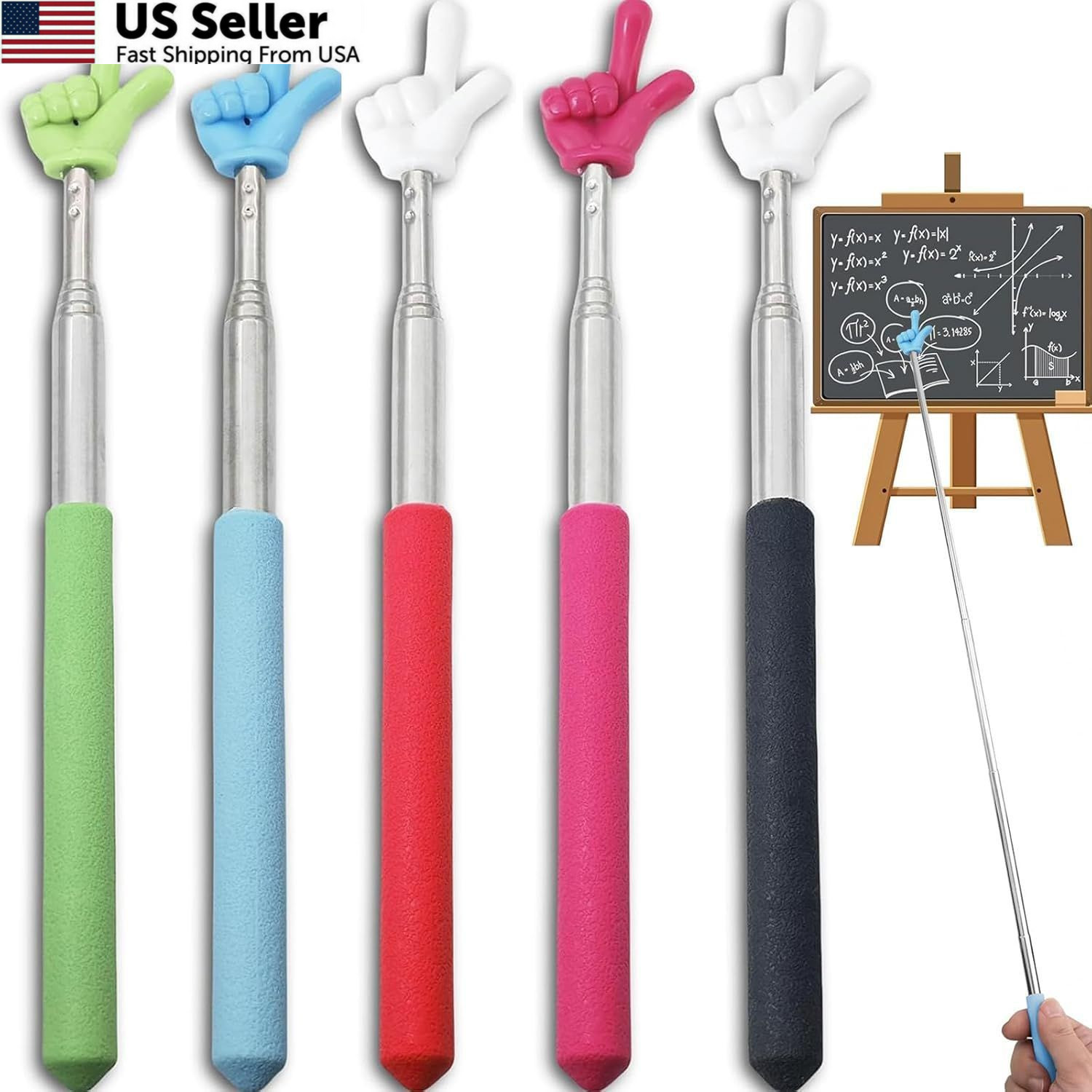 Kamwuld 5Pcs Pointer Finger Stick – 5PC, Single Multicolor
