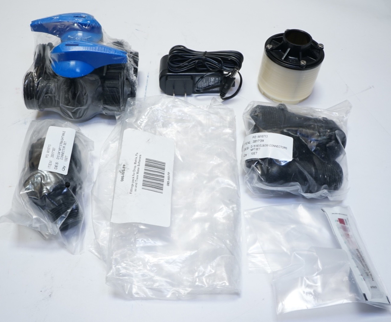 New 085-WS-FP Fitting Pack for Drop, Matrix, Flexx and Traxx Water Softeners