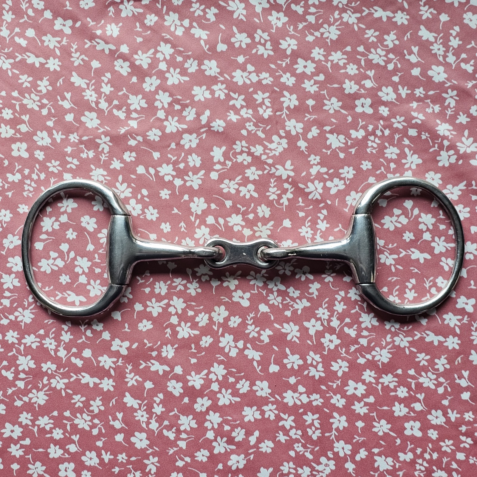 USED French Link Eggbutt Horse Snaffle Bit 5.25"