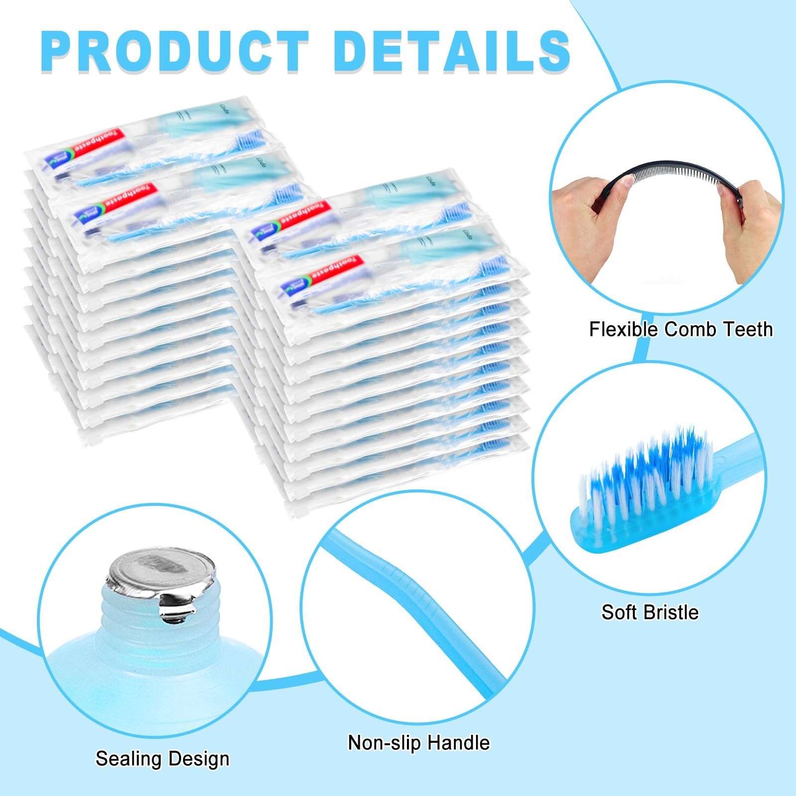 50 Kits Basic Toiletry Kits Homeless Personal Hygiene Kit Bulk Homeless Care ...