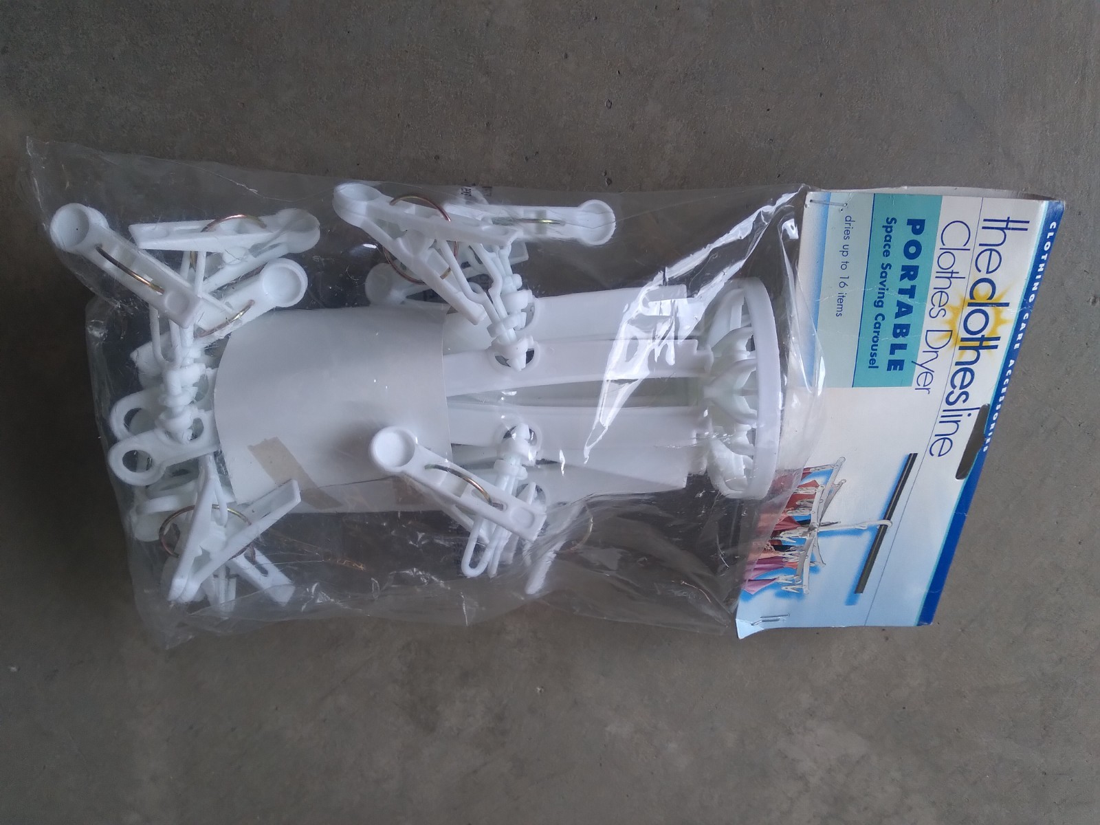 Vintage Clothes Line Portable Space Saving Carousel NEW 2000 Y2K