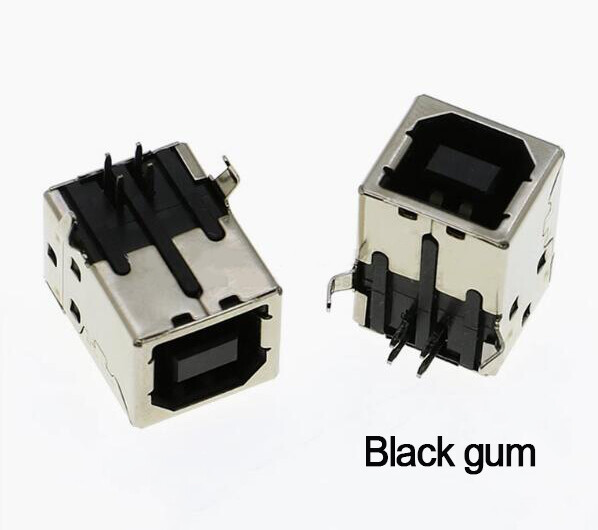 The printer interface BF 90 ° is connected to a D-shaped square female socket