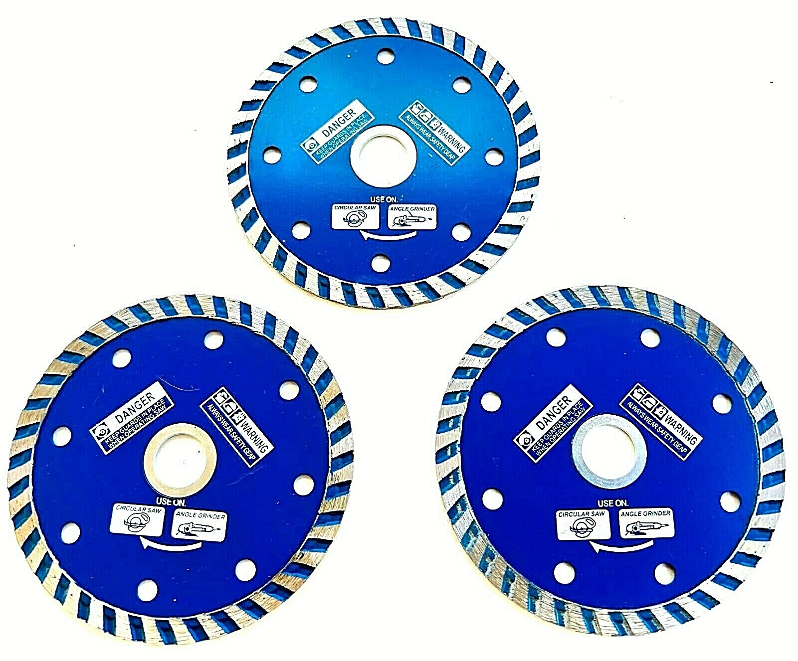 3pk 4" Diamond Blade for Tile Saw Stone Concrete Marble Masonry angle grinder