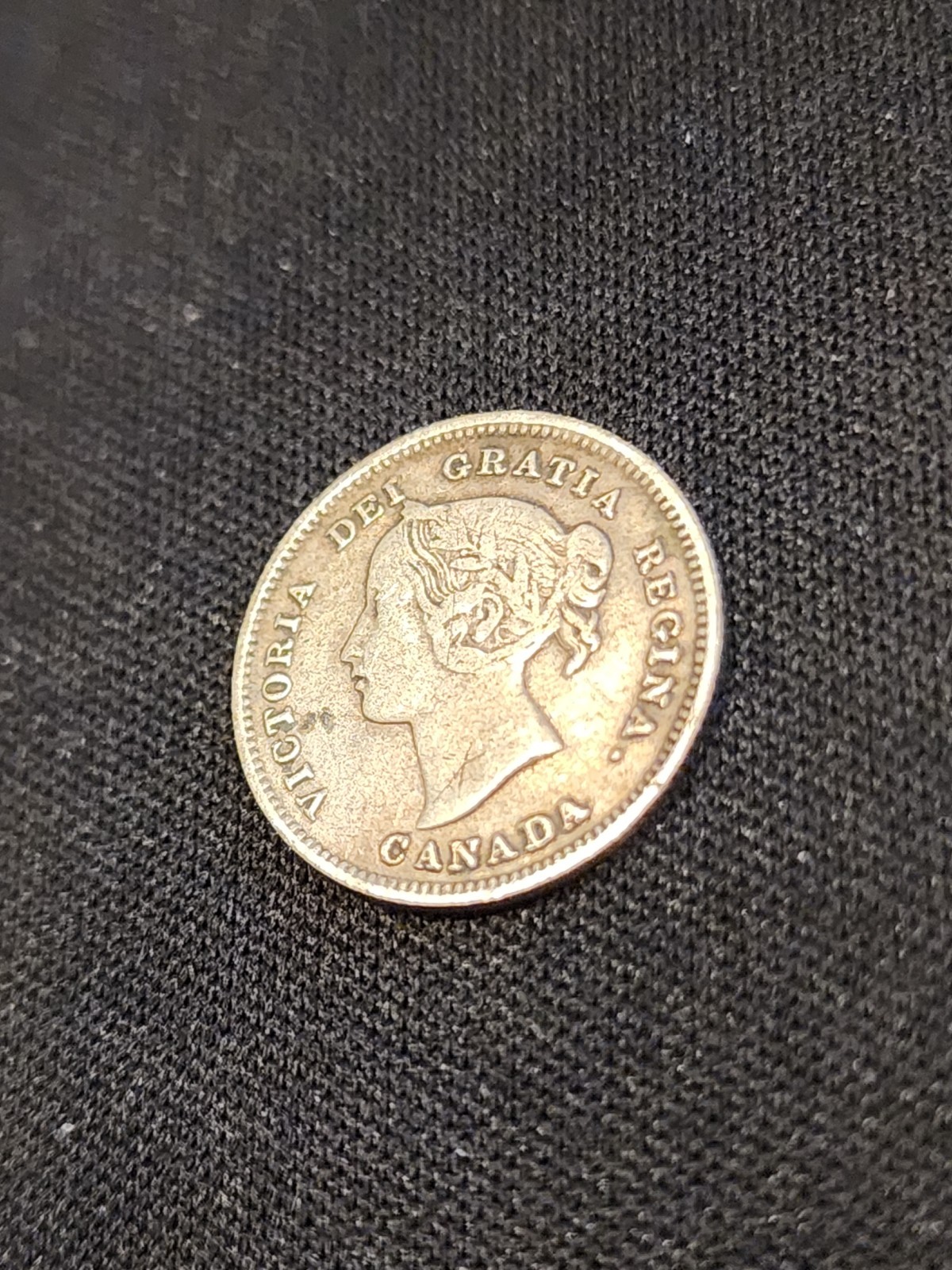 1892 Canada 5 Cents Silver Coin