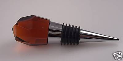 brown crystal fashion wine bottle stopper from Icing