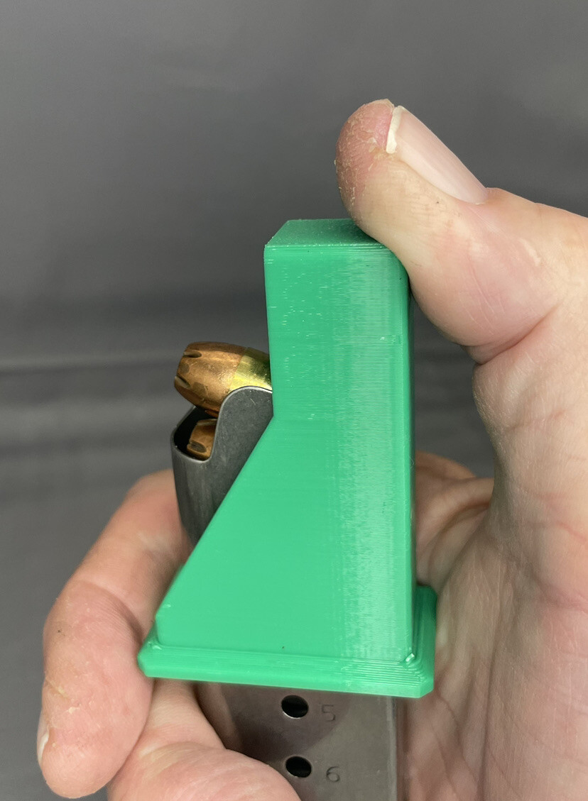 1911 Single Stack .45acp 45 acp .45 Magazine Speed Loader Speedloader -GREEN