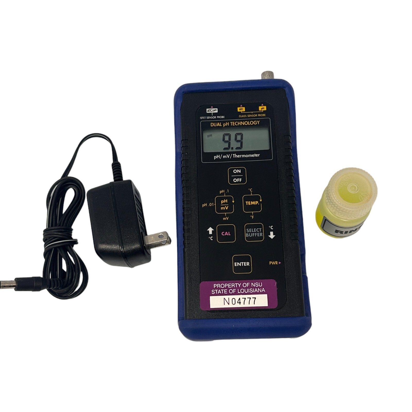 IQ Scientific Instruments pH mV Thermometer Dual pH Tech Meter N04777 + Case