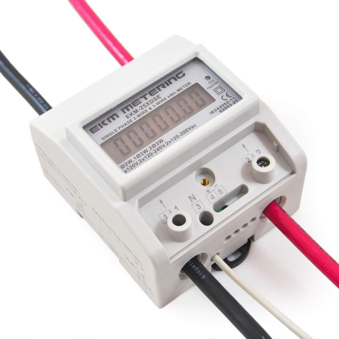 Universal 120V-240V Single Phase Kwh Meter 100A for 2/3-Wire Systems