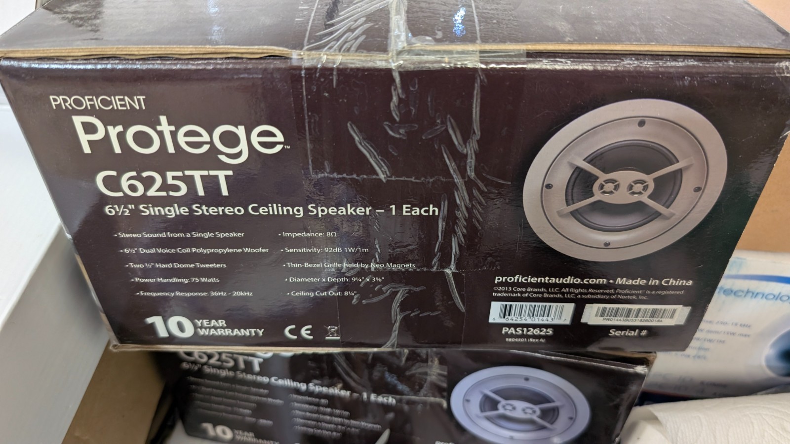 Proficient Protege C625TT 6.5" Single Stereo Ceiling Speaker - New in Box
