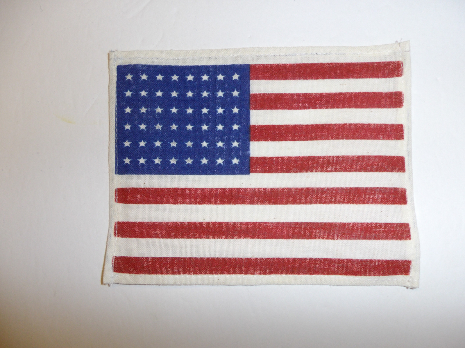 b0147v WW 2 US Army Airborne US Flag sleeve pat. 48 Star Cheese Cloth R2B
