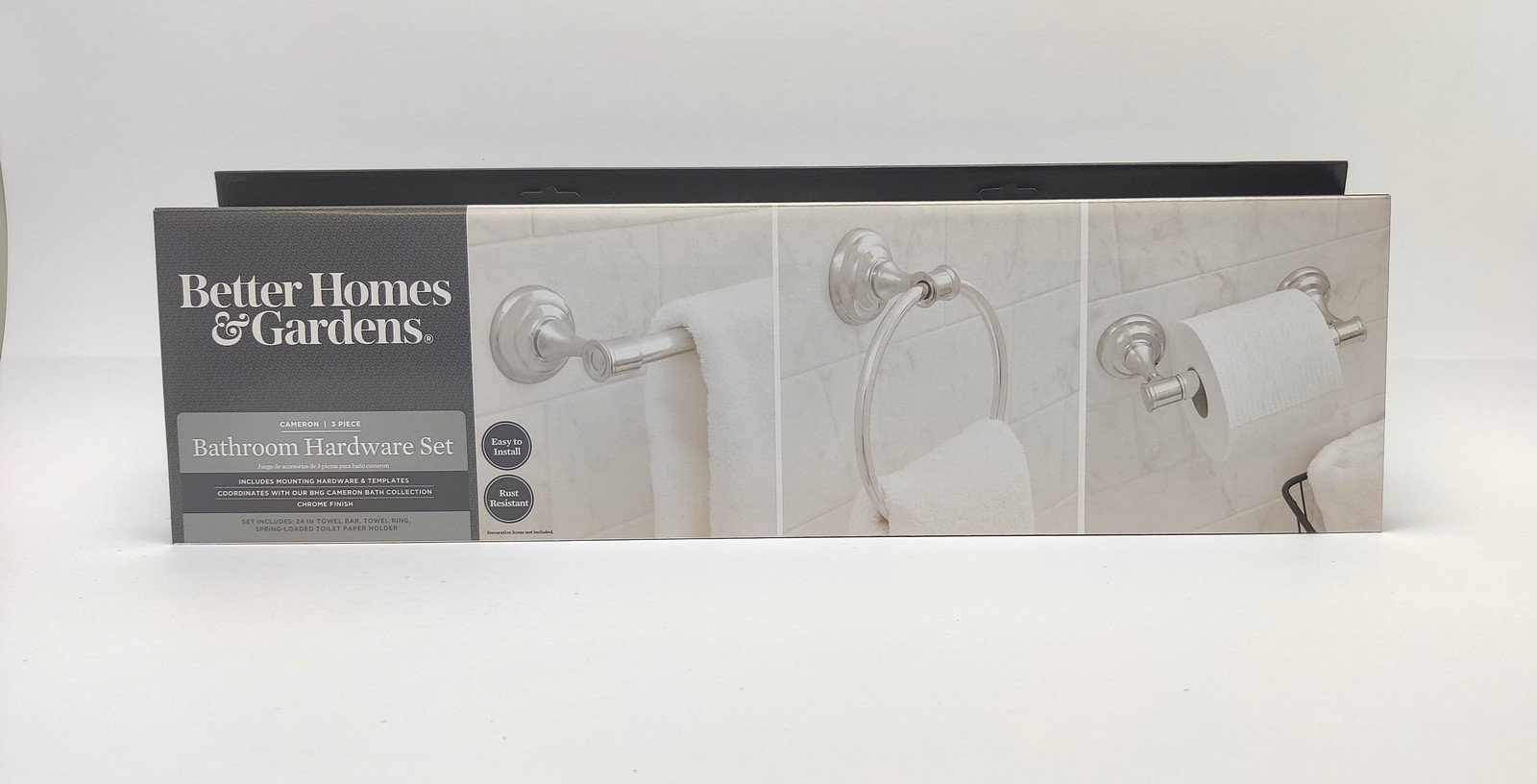 Cameron 3-Piece Bath Accessory Kit Chrome