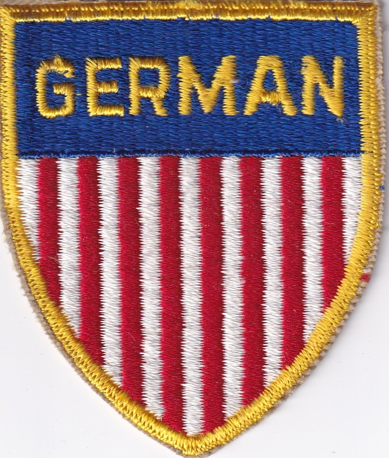 German Labor Corps US Army patch old cut edge early Vietnam era make