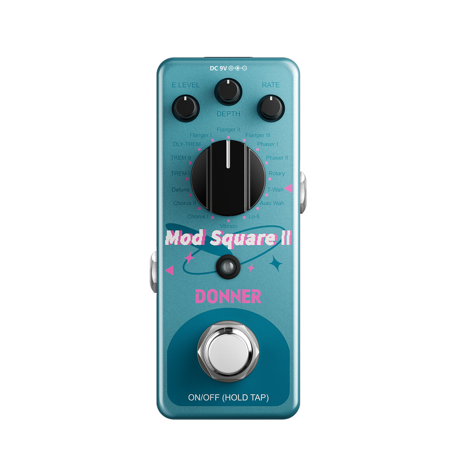 Donner Mod Square II Modulation Multi-effects Pedal Wah Chorus Phaser Flanger