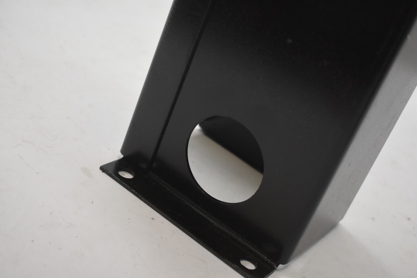 Pneumatic Single Cabinet Console Replacement Leg/Base Black Finish Metal Unit