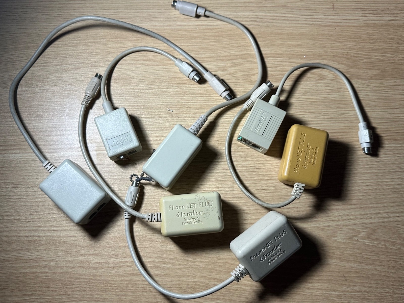 LocalTalk / AppleTalk Transceivers - LOT of 7 - Farallon PhoneNet - Vintage Mac