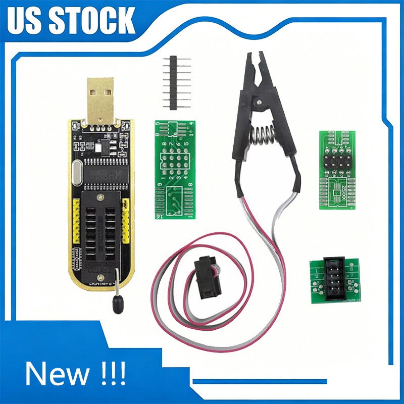 CH341A 24 25 Series EEPROM Flash BIOS USB Programmer Module + SOP8 Clip