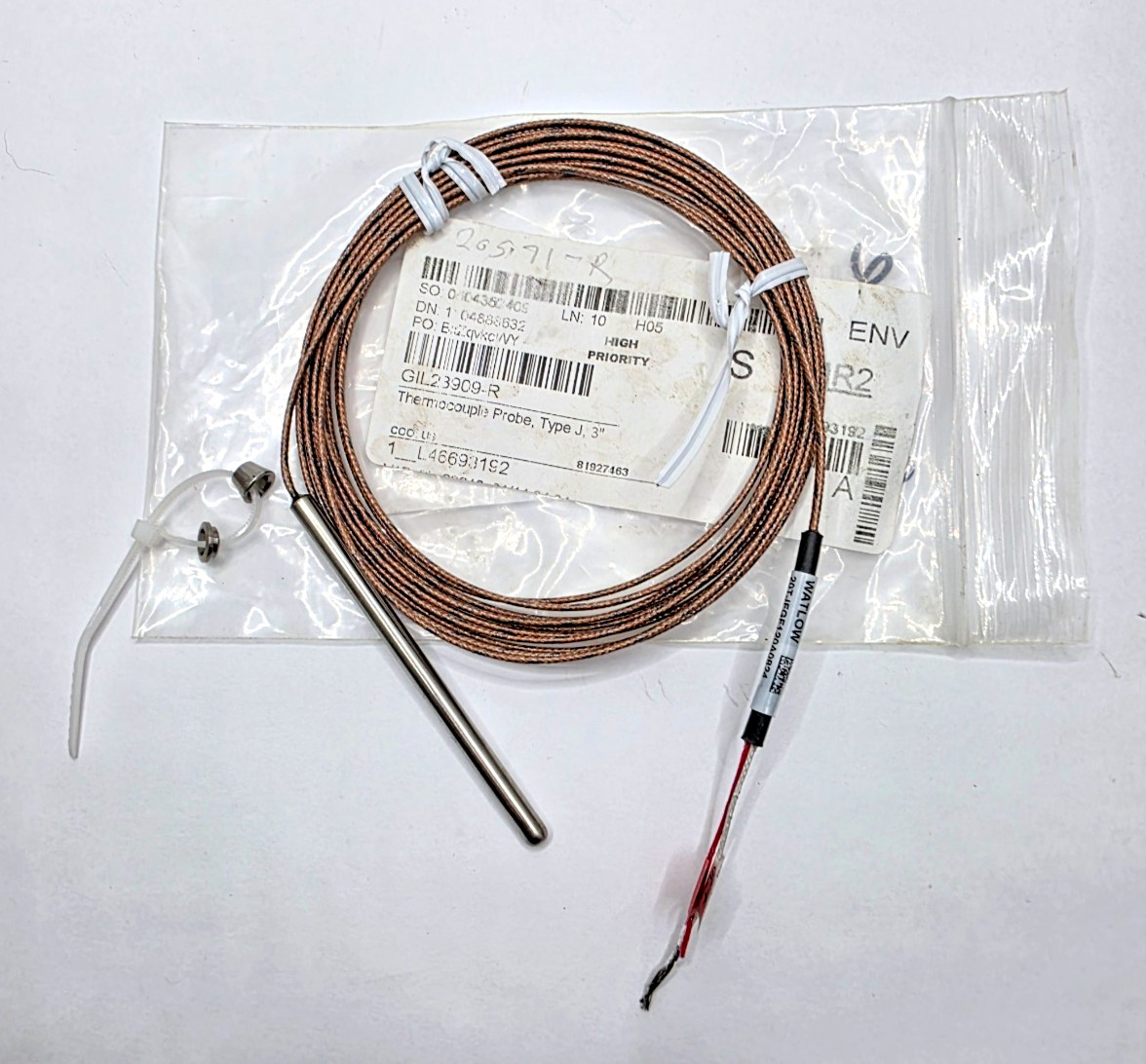 GENUINE Giles 23909-R Thermocouple J-Type 3-In Kit Ground OEM Commercial Fryer