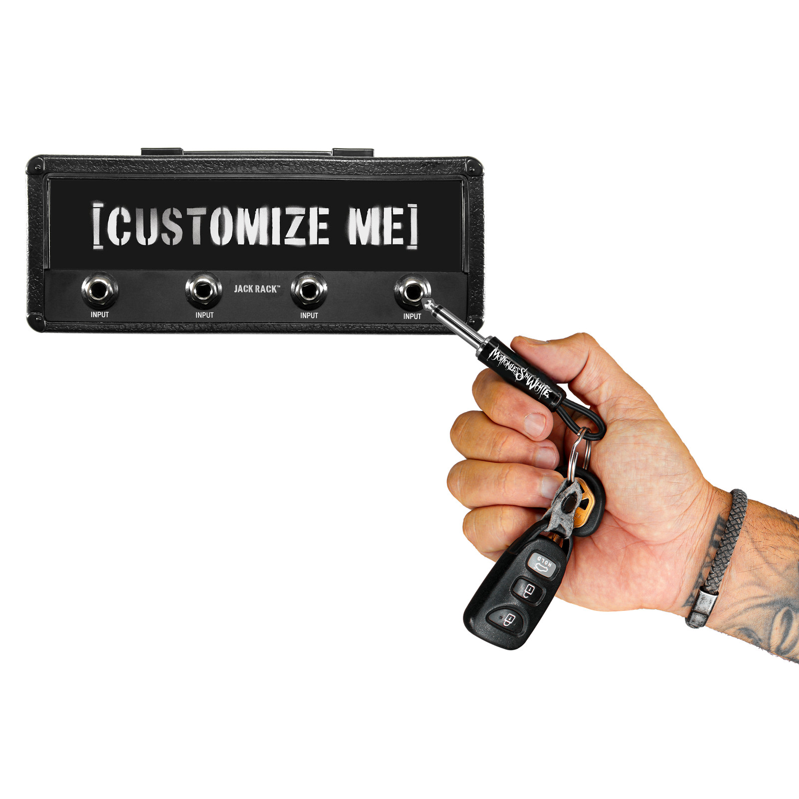 Motionless in White Logo Guitar Plug Keychain