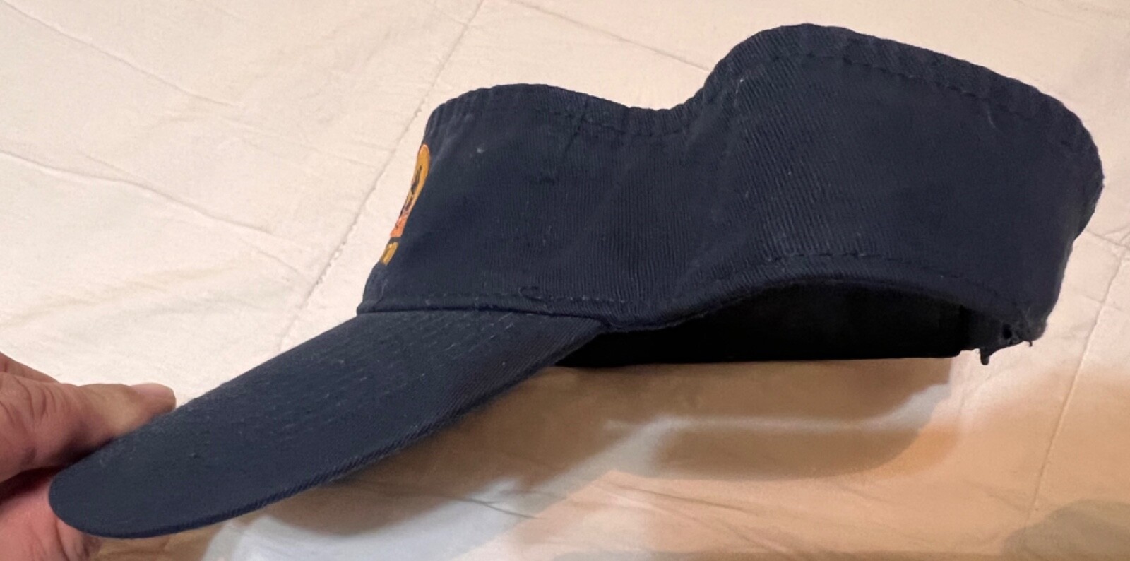 Moab Trail Marathon Visor Hat Cap Navy Blue Moab Utah
