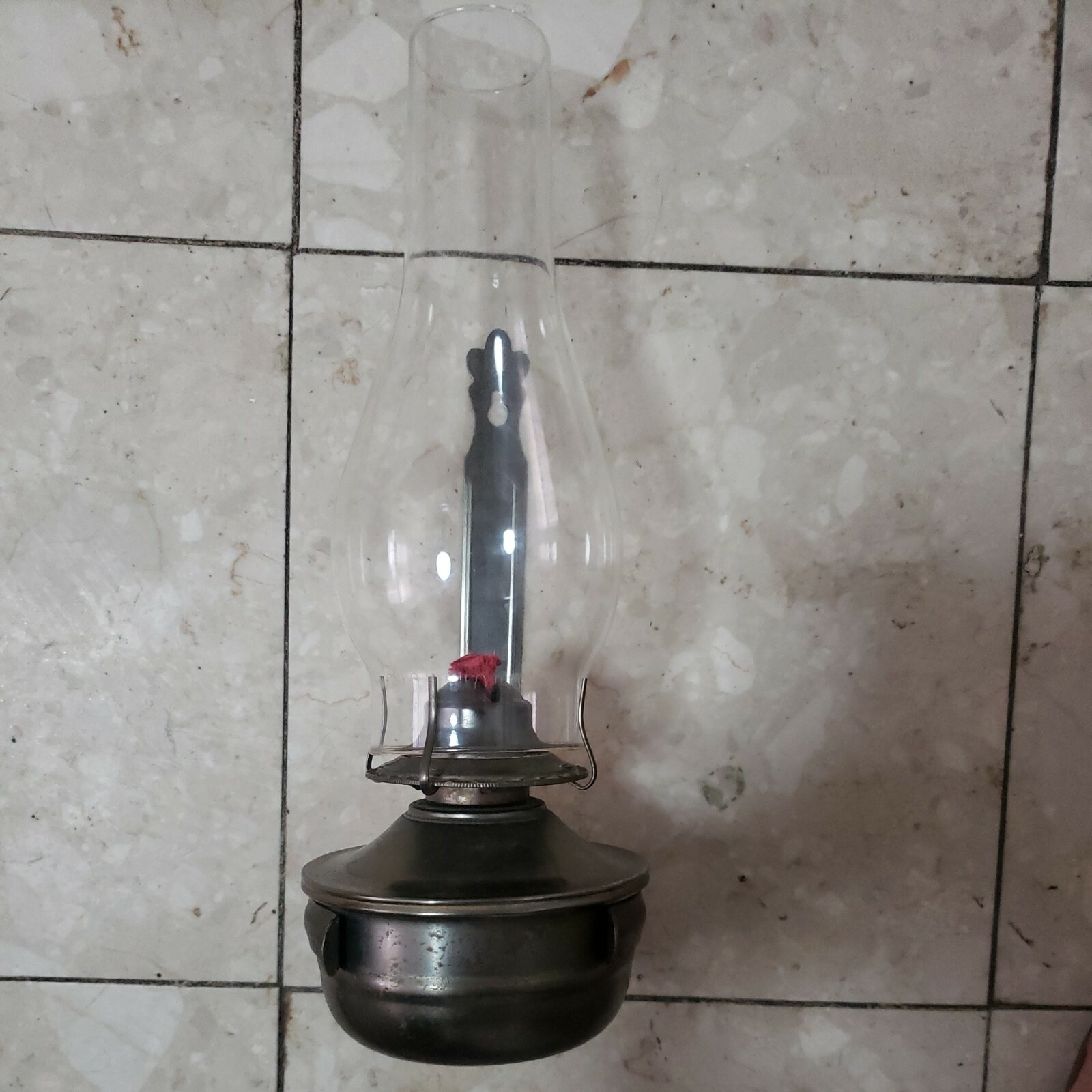 Vintage  New Brass Wall Kerosene Lamp, never used