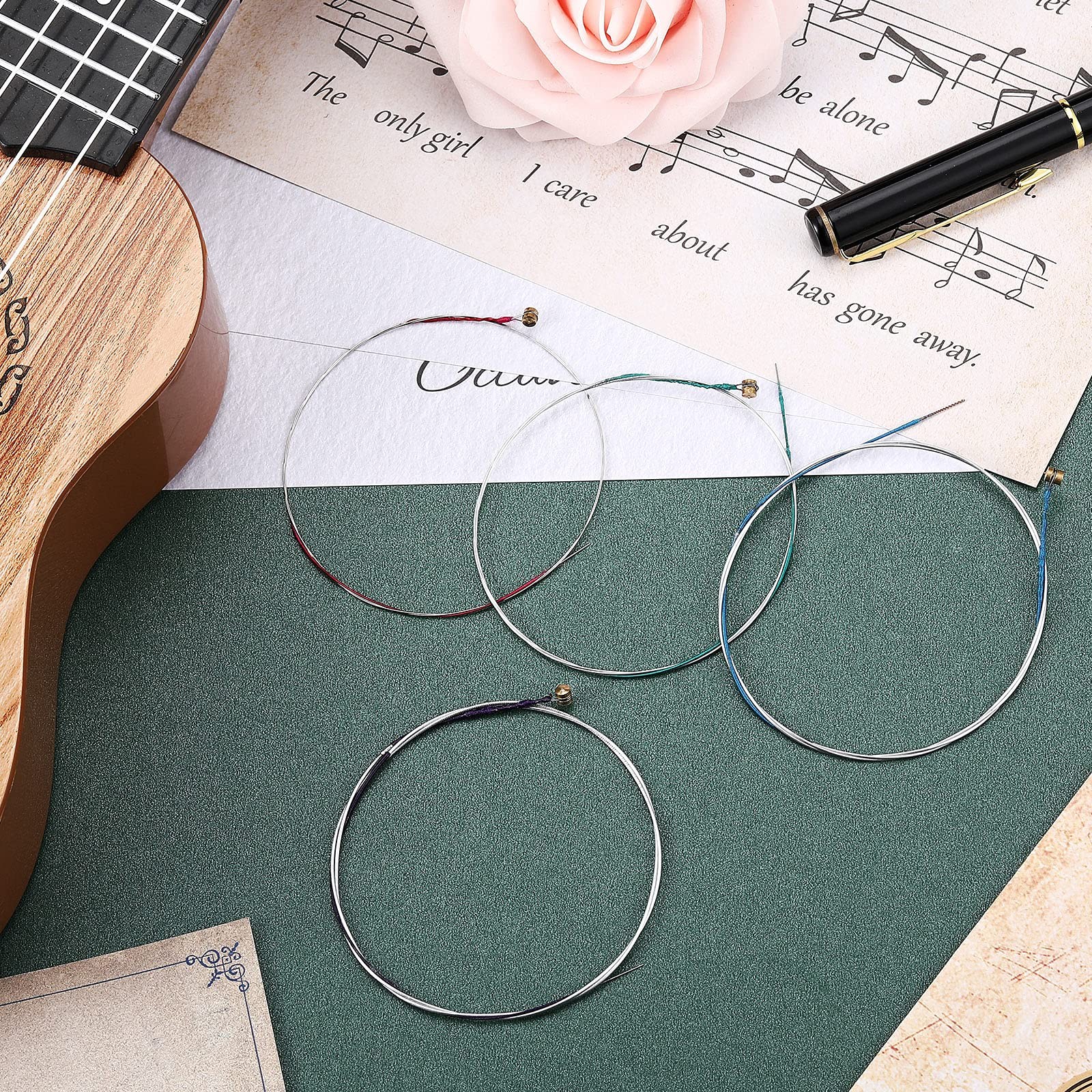 Yeshone 8 Pieces Violin Strings Universal Full Set (G-D-A-E) 4/4 Black