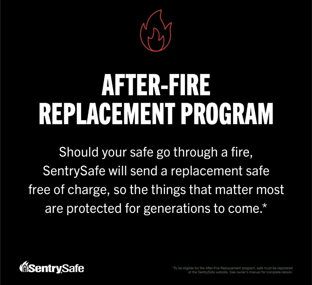 Sentry 1170 Fire Safe Security Box Chest Lockbox w/ Key Fireproof Black