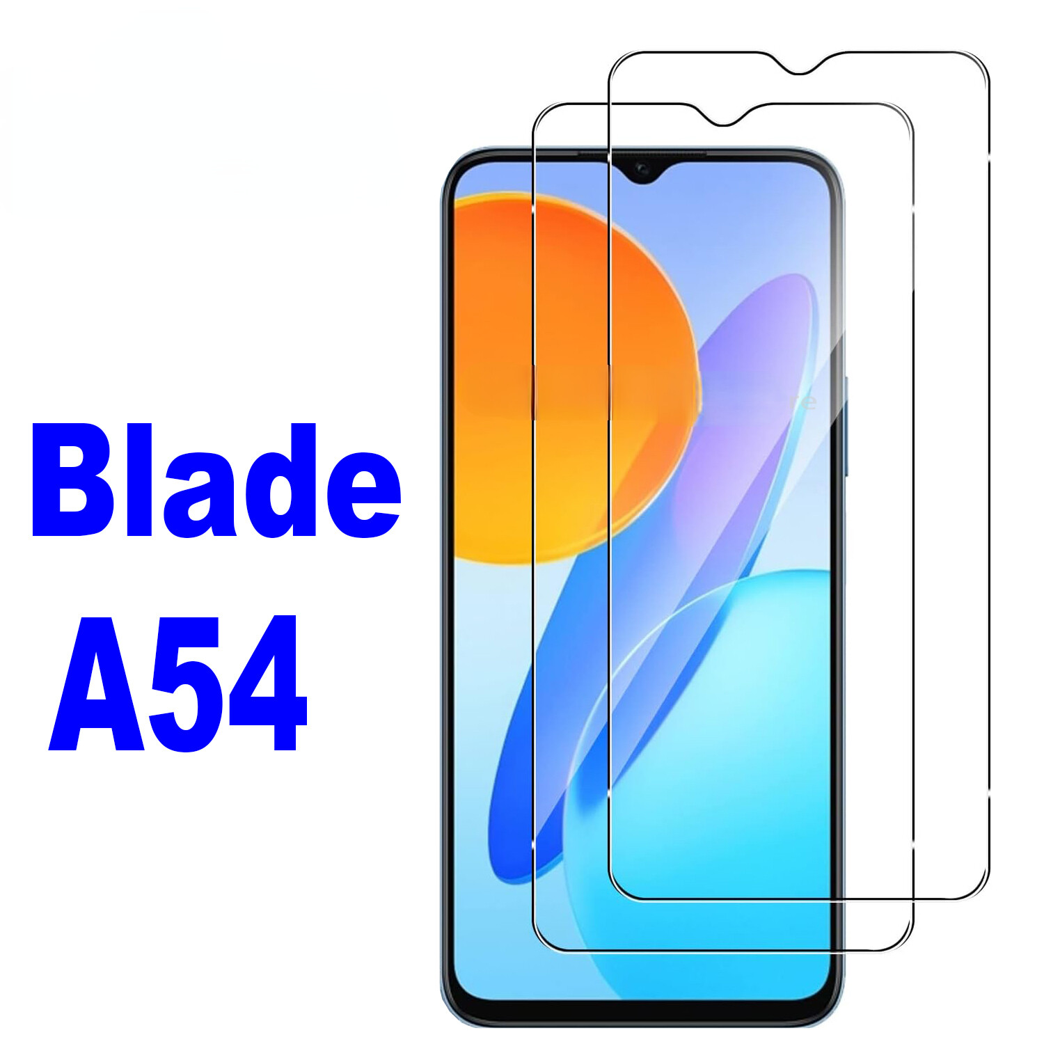 2PCS For ZTE Blade A54 Tempered Glass Film Cover Guard Saver Screen Protector