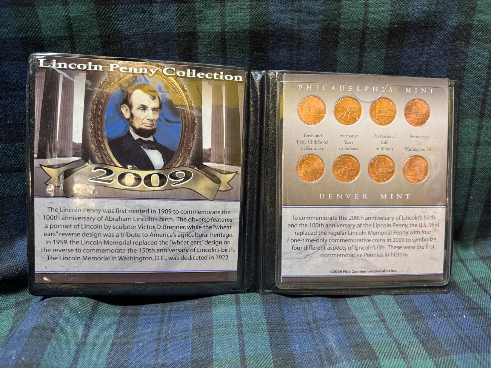 Lincoln Penny Collection 2009 First Commemorative Mint Inc.