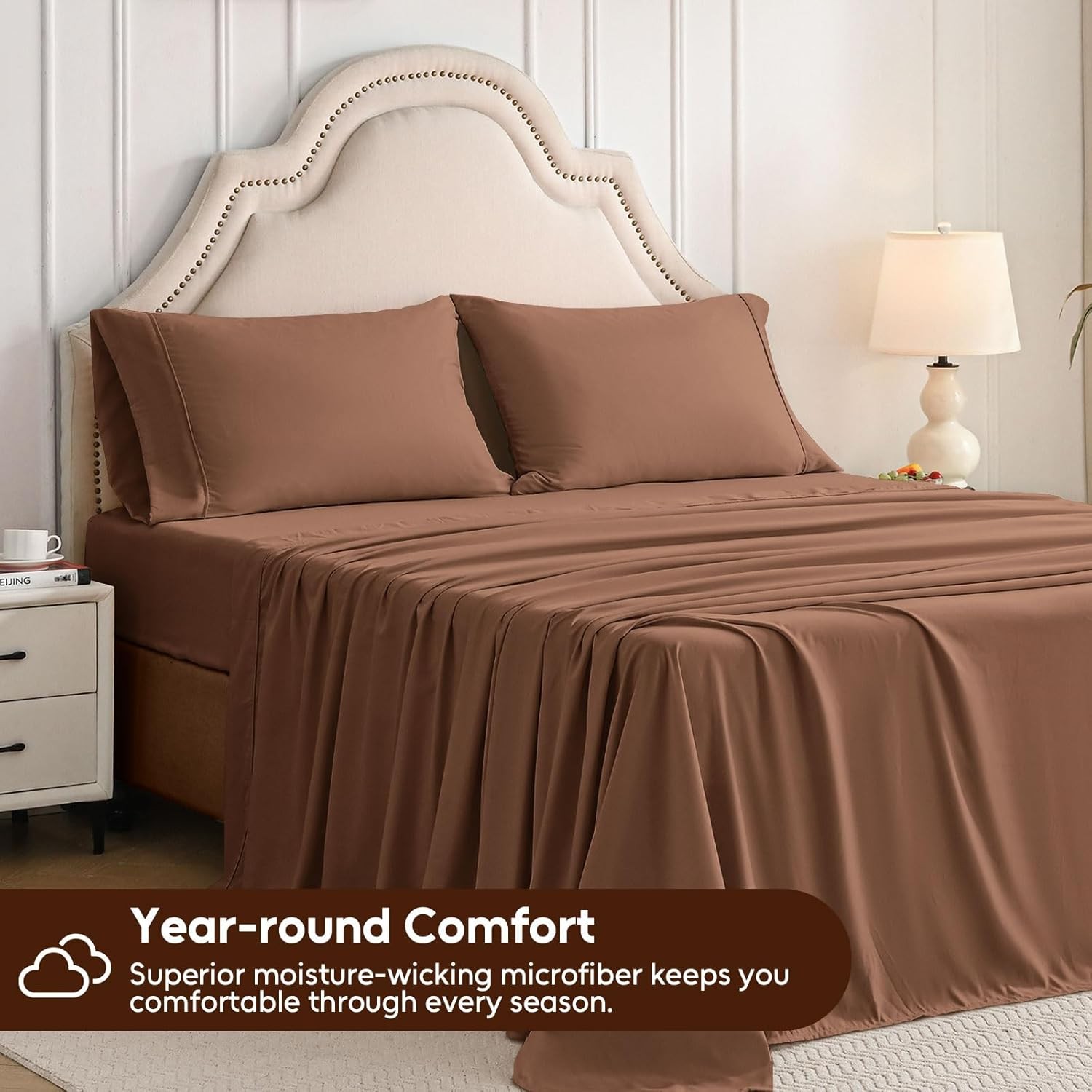 Twin Sheet Set, 3 Piece Hotel Luxury Soft Microfibre Sheet Set