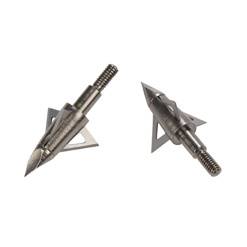 Archery Hunting Steel 3-Blade Arrow Heads 125 Grain Broadheads Hunting Shooting