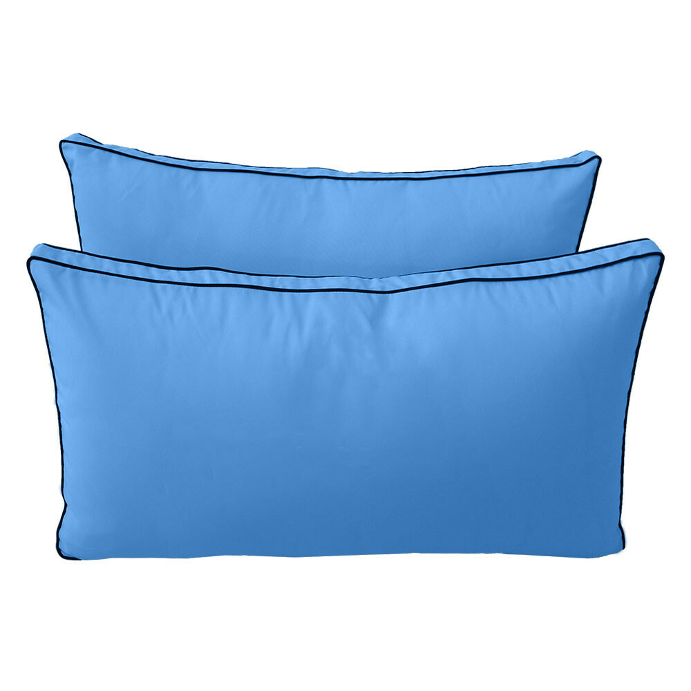 |COVER ONLY| STYLE 2 Queen Bolster Pillow Daybed Porch Swing Contrast Trim AD102