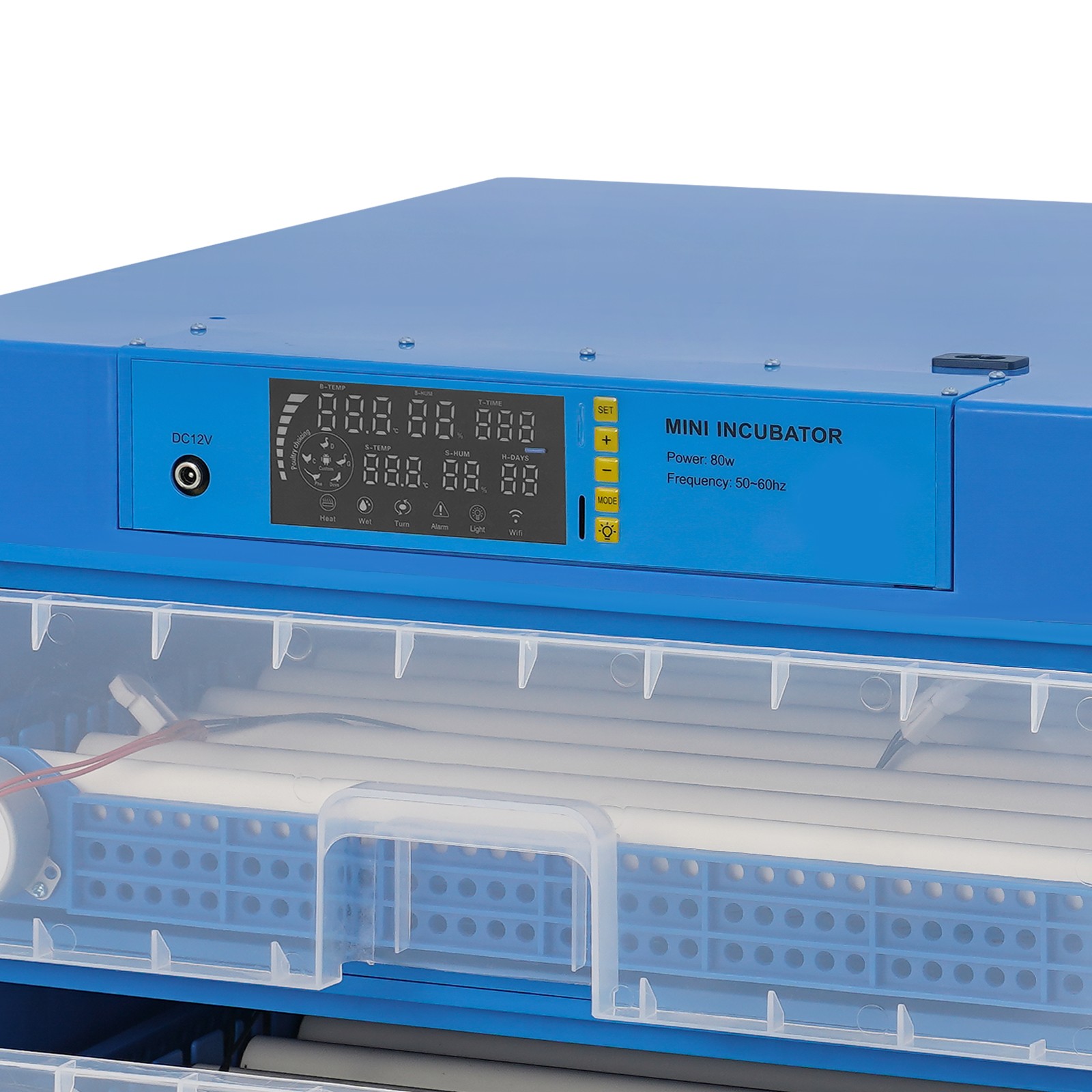 192 Egg Incubator Automatic Turning Digital Poultry Hatcher with LED Display