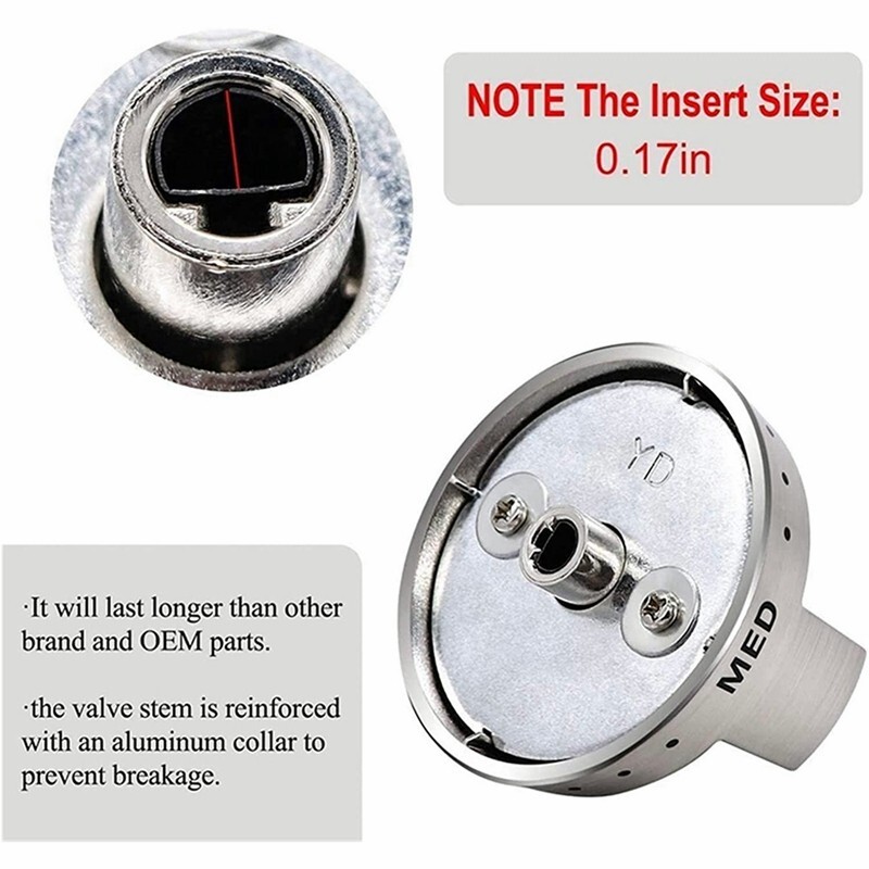 DG64-00473A Top Burner Control Dial Knob Range Oven Replacement for Samsung