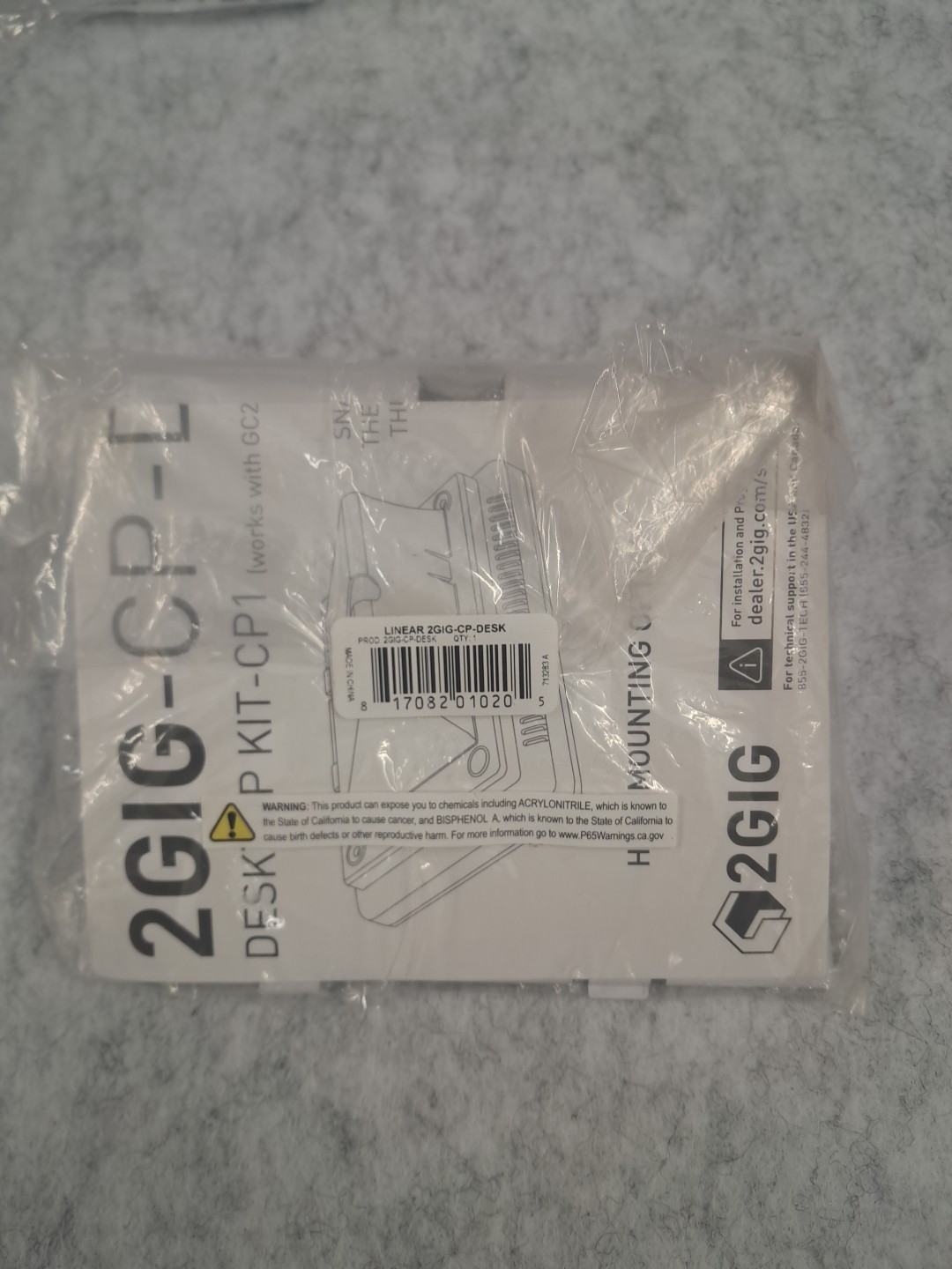 LINEAR 2GIG -CP-DESK Desktop Mount Kit
