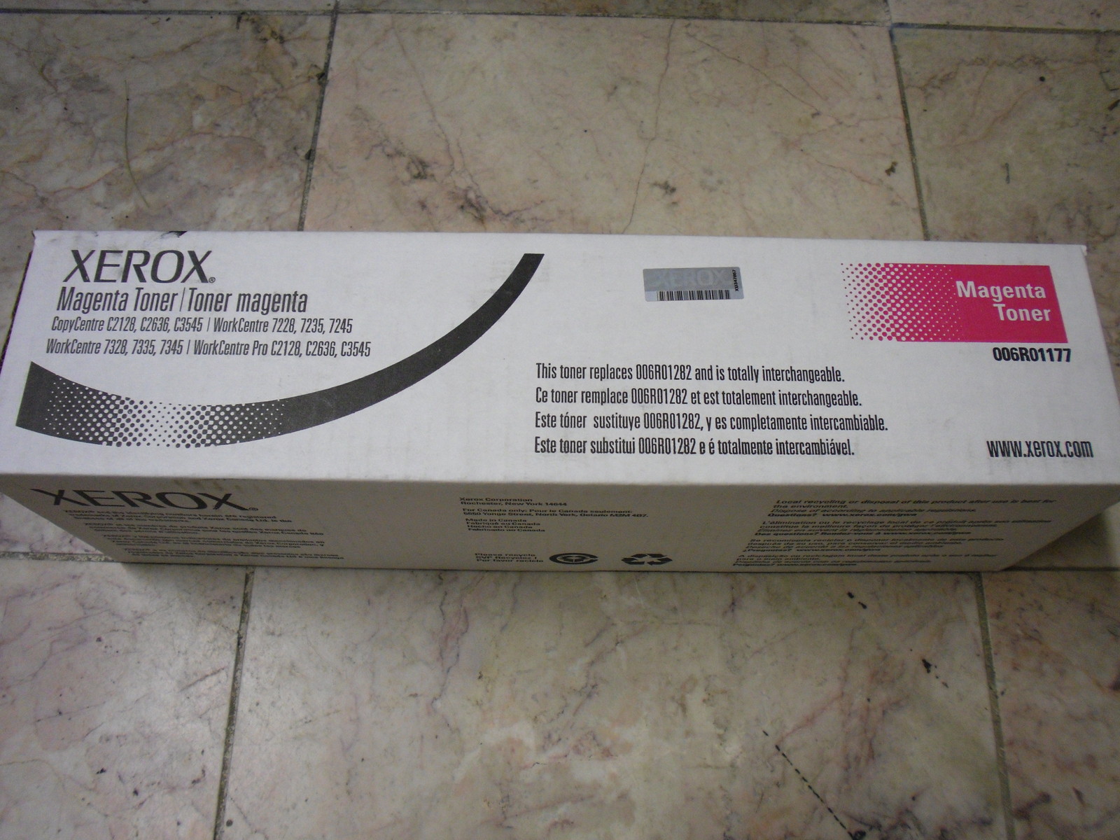 New Genuine  Xerox DocuColor C2128 C2636 C3545 7228 7235 Magenta Toner 006R01177